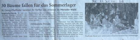 06-07-25 DZ 30 Bäume fallen für das Sommerlager